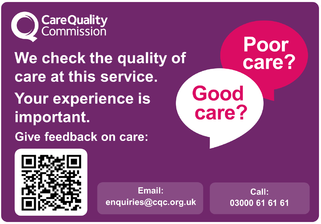 CQC poster for feedback
